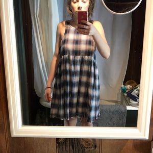 Urban outfitters plaid baby doll dress